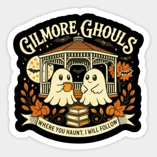 Gilmore Ghouls, Ghost Parody Halloween, Fall for Gilmore Girl fans, Halloween, TV Show Sticker